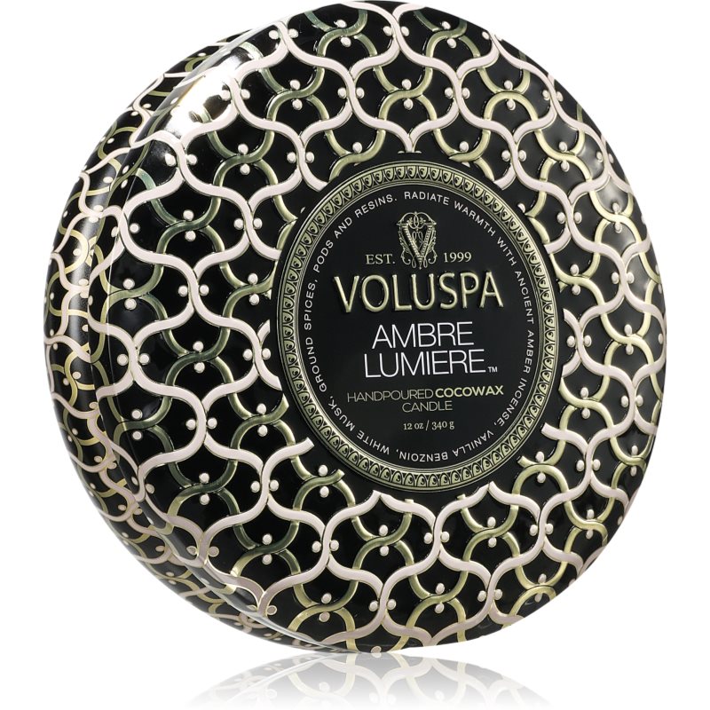 VOLUSPA Ambre Lumiere illatgyertya alumínium dobozban 340 g-ár