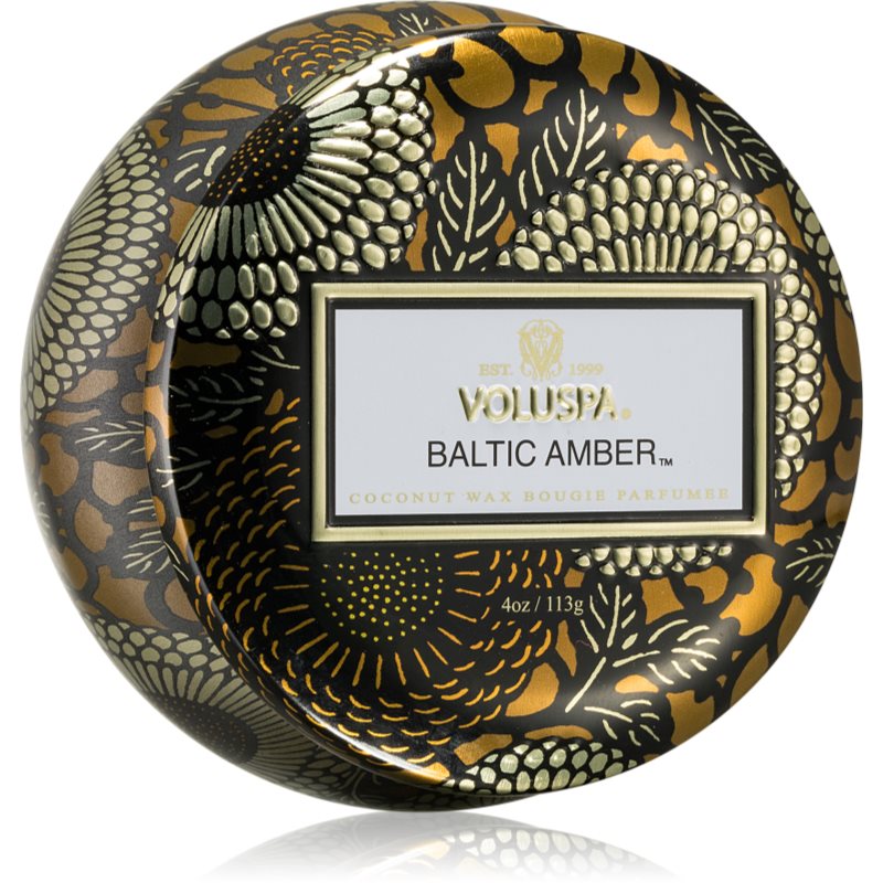 VOLUSPA Japonica Baltic Amber illatgyertya alumínium dobozban 113 g-ár