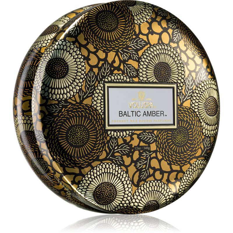 VOLUSPA Japonica Baltic Amber illatgyertya alumínium dobozban 340 g-ár