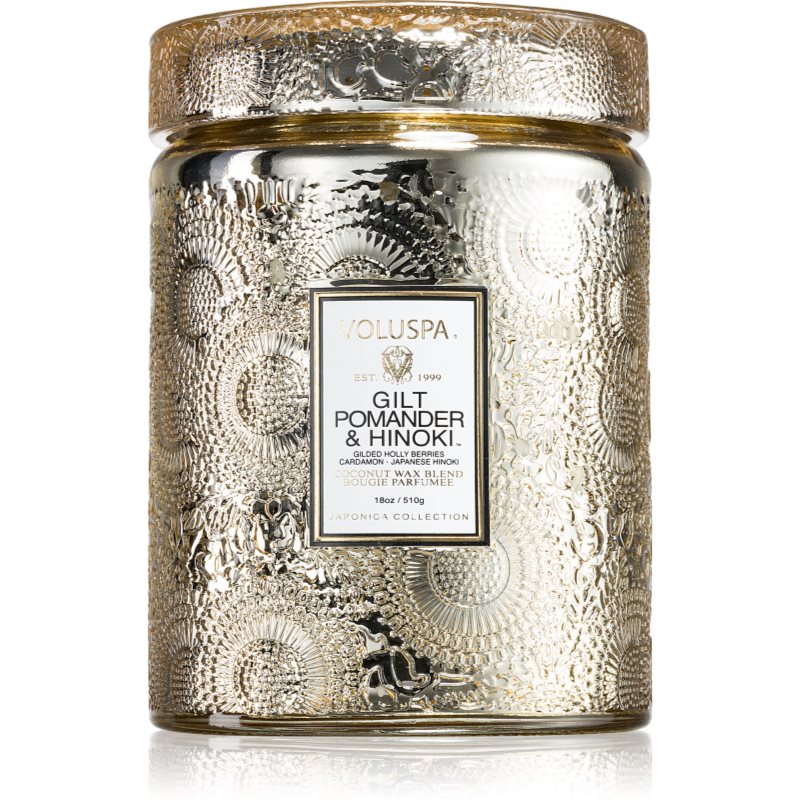 VOLUSPA Japonica Holiday Gilt Pomander & Hinoki illatgyertya 510 g-ár