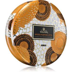 VOLUSPA Japonica Holiday Spiced Pumpkin Latte illatgyertya alumínium dobozban 340 g-ár