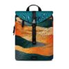 VUCH Corbin Waves Green city backpack