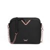 VUCH Fossy Smooth Black Handbag