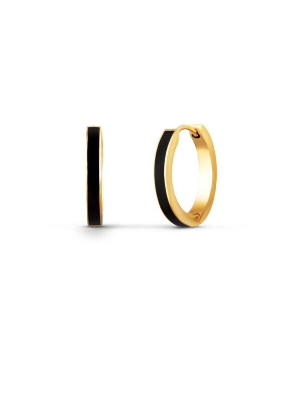 VUCH Gold Black Sara Earrings