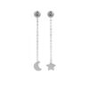 VUCH Infinity Silver Earrings