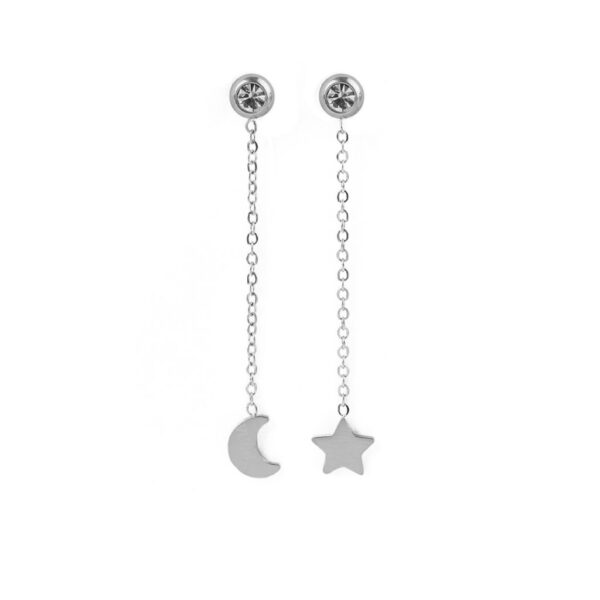 VUCH Infinity Silver Earrings