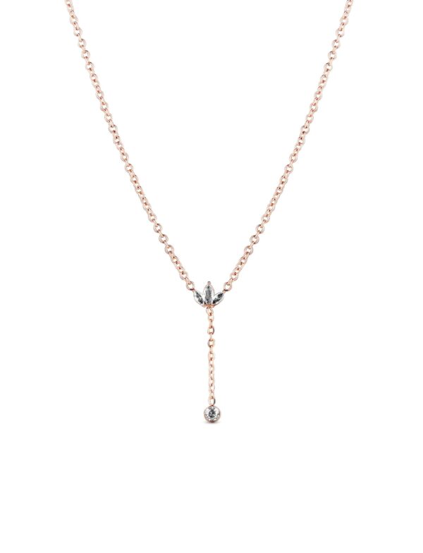 VUCH Krystel Rose Gold Necklace