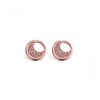 VUCH Rose Gold Moon Earrings
