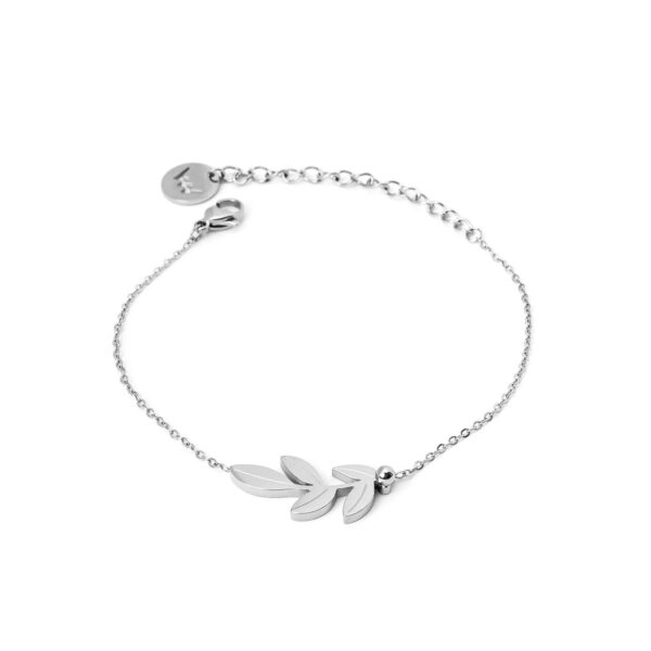 VUCH Silver Little Leaf Bracelet