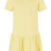 Valance Tee Dress for Girls - Yellow