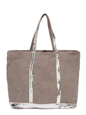 Vanessa Bruno Shopper táska 'CABAS'  taupe / ezüst-hu