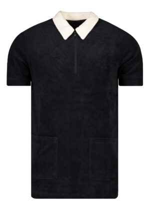Vans T-Shirt Mn Wfh Half Zip Ss Black - Men's