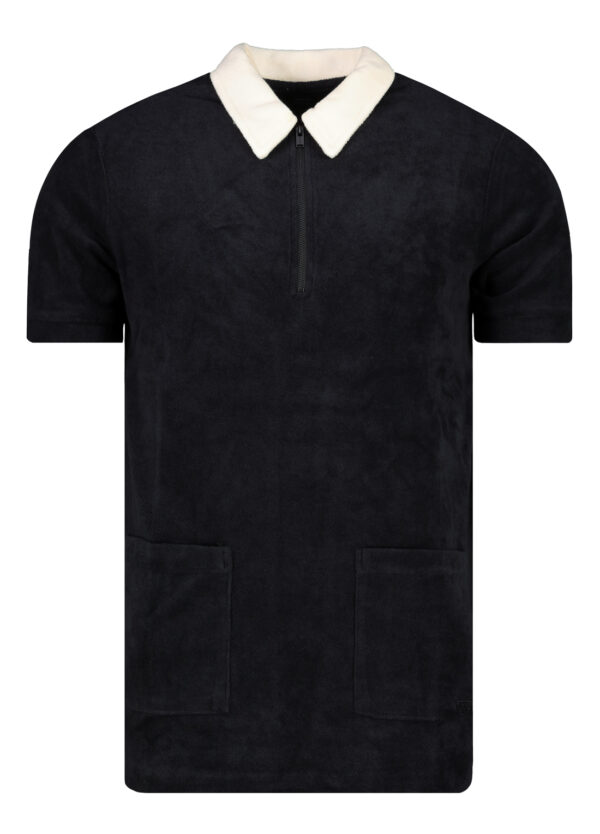 Vans T-Shirt Mn Wfh Half Zip Ss Black - Men's