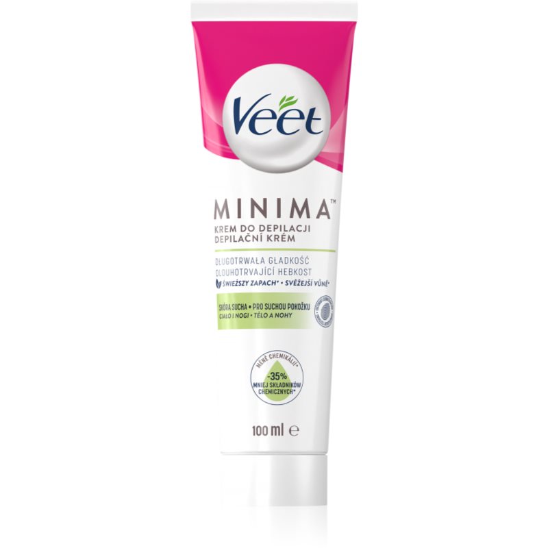 Veet Minima Dry Skin Hidratáló krém Szőrtelenítő száraz bőrre 100 ml-Eredeti