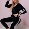 Velour set with black Queen inscription