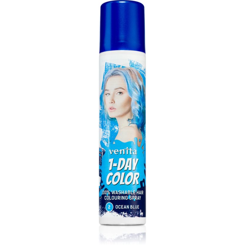 Venita 1-Day Color színező spray hajra árnyalat No. 2 - Ocean Blue 50 ml-Ár