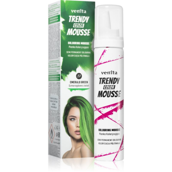 Venita Trendy Color Mousse színező hab ammónia nélkül árnyalat No. 37 - Emerald Green 75 ml-Ár