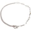 Venus Glittering Chain Necklace - Silver Color