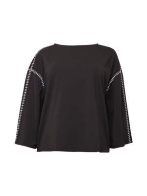 Vero Moda Curve Póló 'VALENTINA'  fekete / fehér-Ár