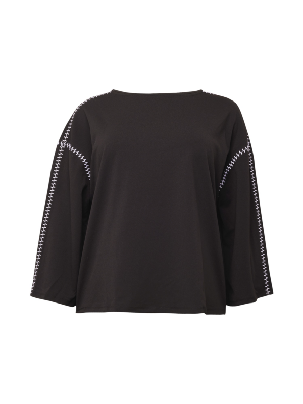 Vero Moda Curve Póló 'VALENTINA'  fekete / fehér-Ár