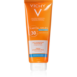 Vichy Capital Soleil Beach Protect védő és hidratáló tej arcra és testre SPF 30 300 ml-Ár