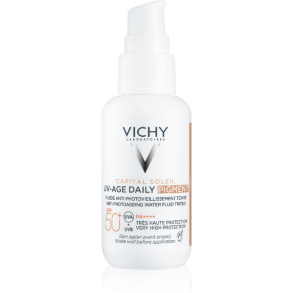 Vichy Capital Soleil Daily SPF50+ védő és tonizáló folyadék arcra SPF 50+ árnyalat Light 40 ml-Ár