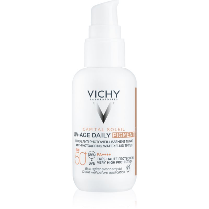 Vichy Capital Soleil Daily SPF50+ védő és tonizáló folyadék arcra SPF 50+ árnyalat Light 40 ml-Ár