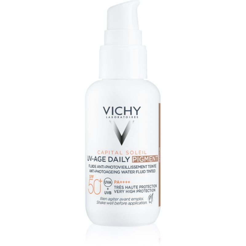 Vichy Capital Soleil Daily SPF50+ védő és tonizáló folyadék arcra SPF 50+ árnyalat Medium 40 ml-ár