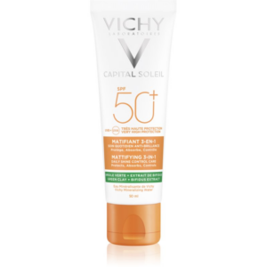 Vichy Capital Soleil Mattifying 3-in-1 védő mattító arckrém SPF 50+ 50 ml-Eredeti