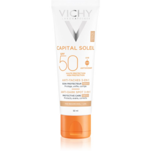 Vichy Capital Soleil tónusegyesítő arcápoló pigmentfoltok ellen 3 az 1-ben SPF 50 Tinted 50 ml-Ár
