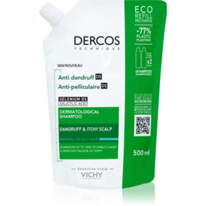 Vichy Dercos Anti-Dandruff korpásodás elleni sampon normál és zsíros hajra utántöltő 500 ml-Ár