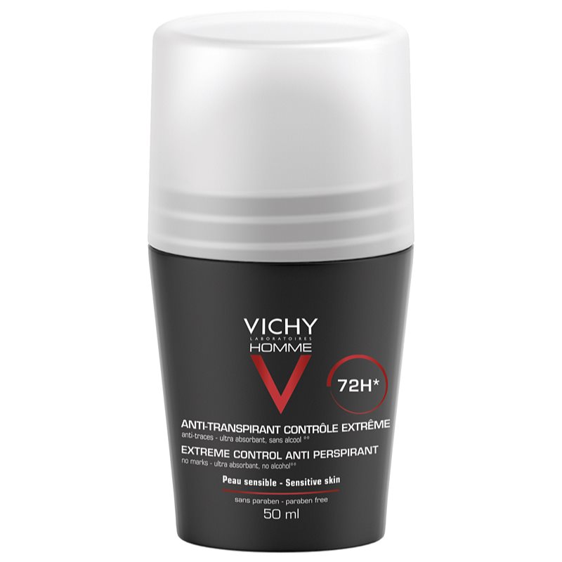 Vichy Homme Deodorant golyós dezodor roll-on az erőteljes izzadás ellen 72h 50 ml-Eredeti