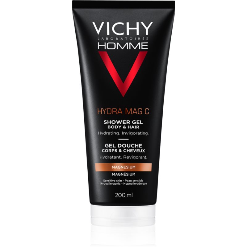 Vichy Homme Hydra-Mag C tusfürdő gél testre és hajra 200 ml-Eredeti