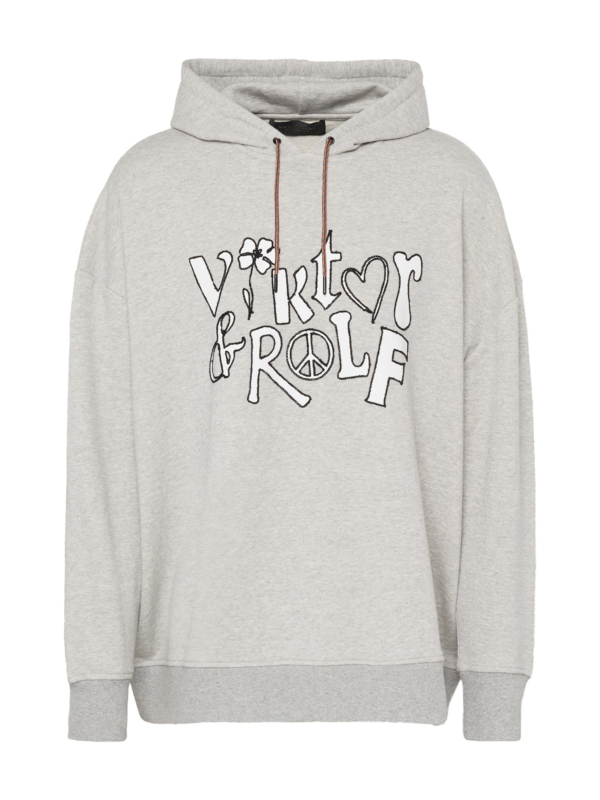 Viktor&Rolf Tréning póló  szürke melír / fekete / fehér-Hungary