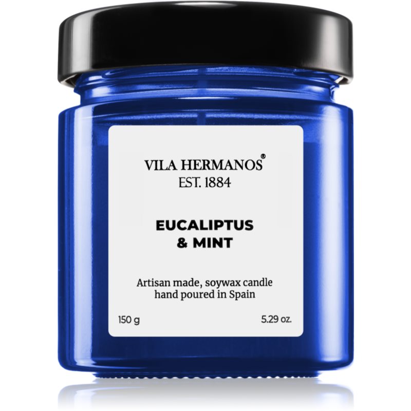Vila Hermanos Apothecary Cobalt Blue Eucalyptus & Mint illatgyertya 150 g-Ár