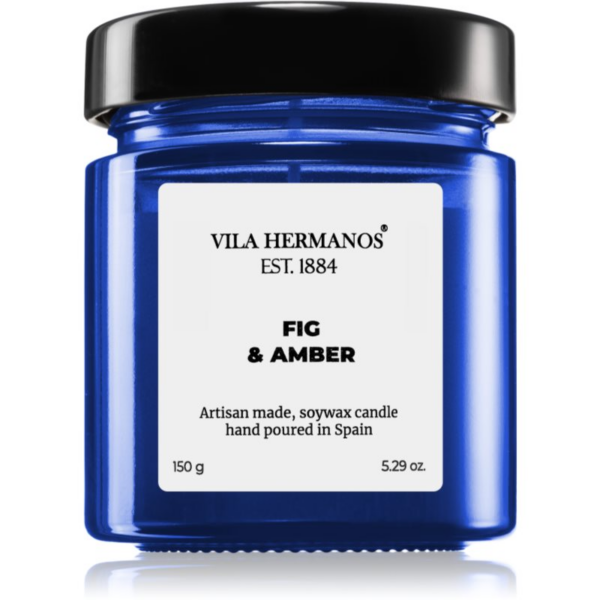 Vila Hermanos Apothecary Cobalt Blue Fig & Amber illatgyertya 150 g-ár