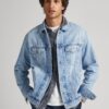 Világoskék férfi farmerdzseki Pepe Jeans pinners - Férfi
