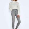 Világosszürke Skinny Fit Jeans Noisy May Callie - Nők