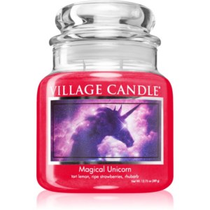 Village Candle Magical Unicorn illatgyertya (Glass Lid) 389 g-ár