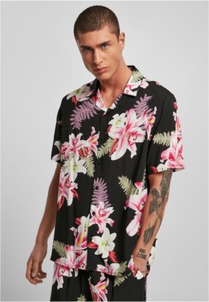 Viscose AOP Resort Shirt darkjungle