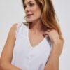 Viscose top with lace