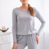 Viscose waist overalls grey