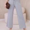 Viscose wide trousers grey