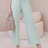 Viscose wide trousers light mint