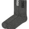 Visszajátszás Ponožky Tenisz Fél Terry Leg Stripe&Logo 2Prs Banderole - D Grey