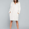 Vitessa bathrobe with long sleeves - ecru