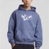 Vive La Liberte Oversize Vintage blue Hooded Jacket