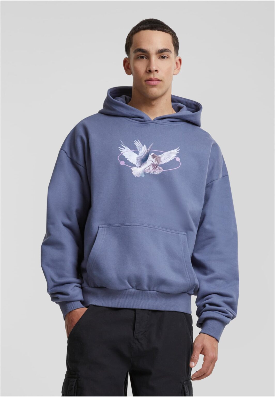 Vive La Liberte Oversize Vintage blue Hooded Jacket