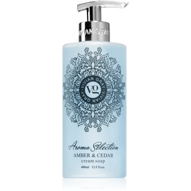 Vivian Gray Aroma Selection Amber & Cedar krémes folyékony szappan 400 ml-Eredeti