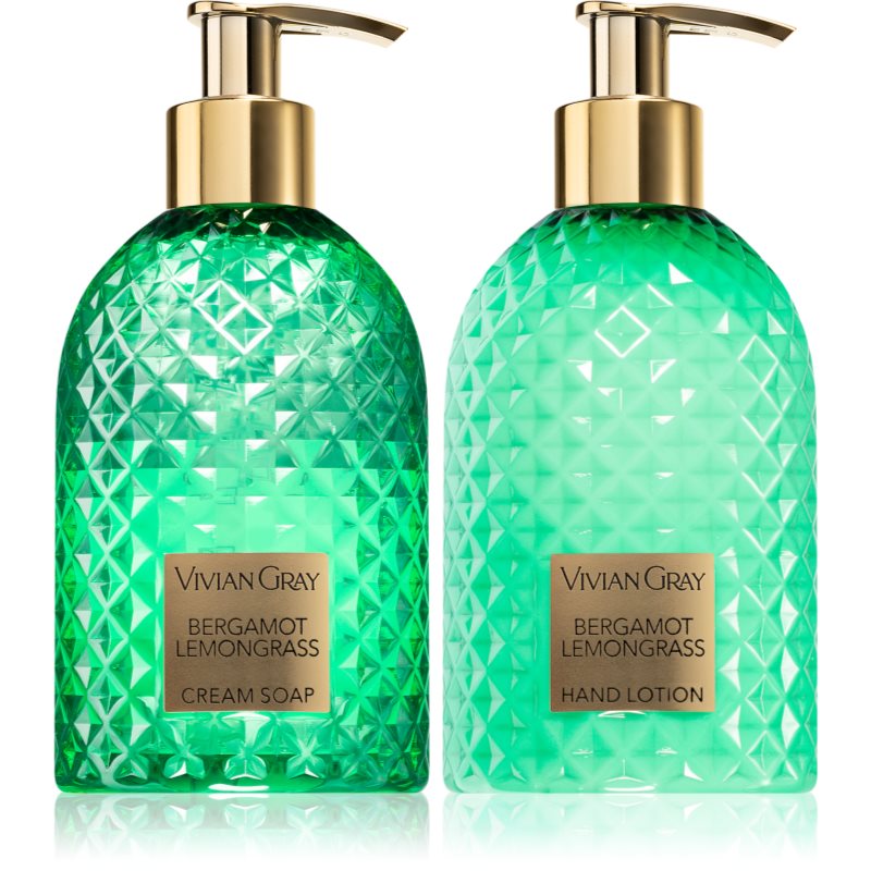 Vivian Gray Gemstone Bergamot & Lemongras ajándékszett kézre 2x300 ml-Ár
